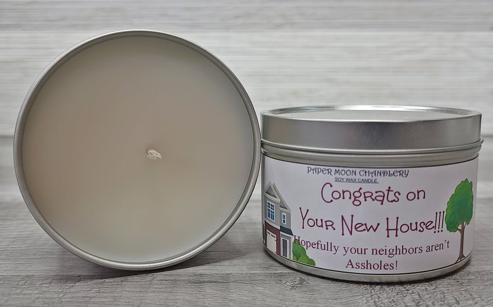 Image of Congrats on your new house soy blend candle