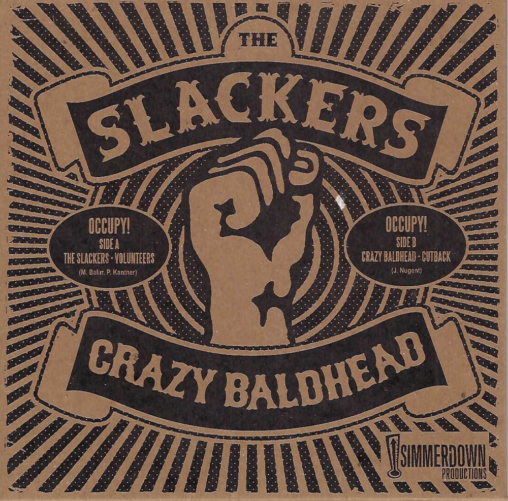 Image of The Slackers/Crazy Baldhead "Occupy" 7"