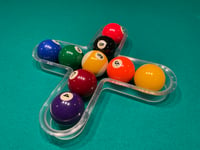 Conquer the Cross Billiards Challenge Rack, CLEAR/TRANSLUCENT - UPC: 0 88234 54263 3