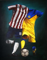 Chivas vs Aguilas 18x14 inches Giclee Print