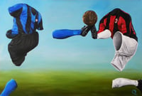 Derby della Madonnina 18x12 inches Giclee Print