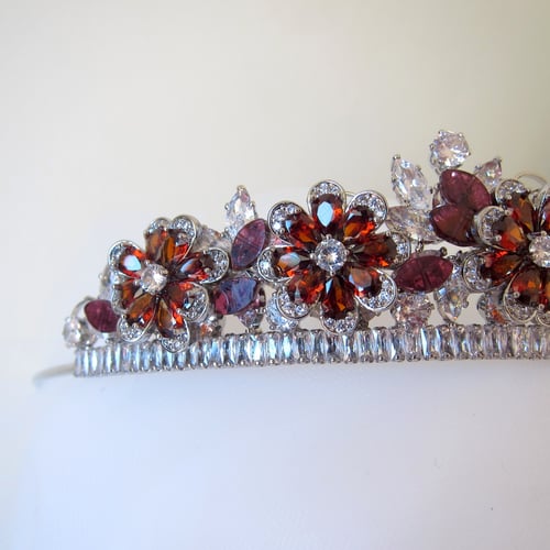 Image of Garnet Radiance tiara 