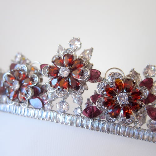 Image of Garnet Radiance tiara 