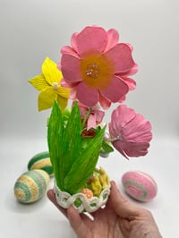 Image 5 of Easter in the garden, miniature art doll sculpture 