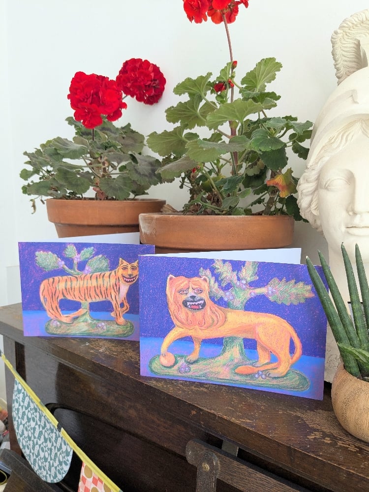 Image of Big Cat Greetings Cards