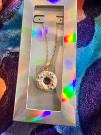 Image 3 of Kawaii Golden Donut Necklace