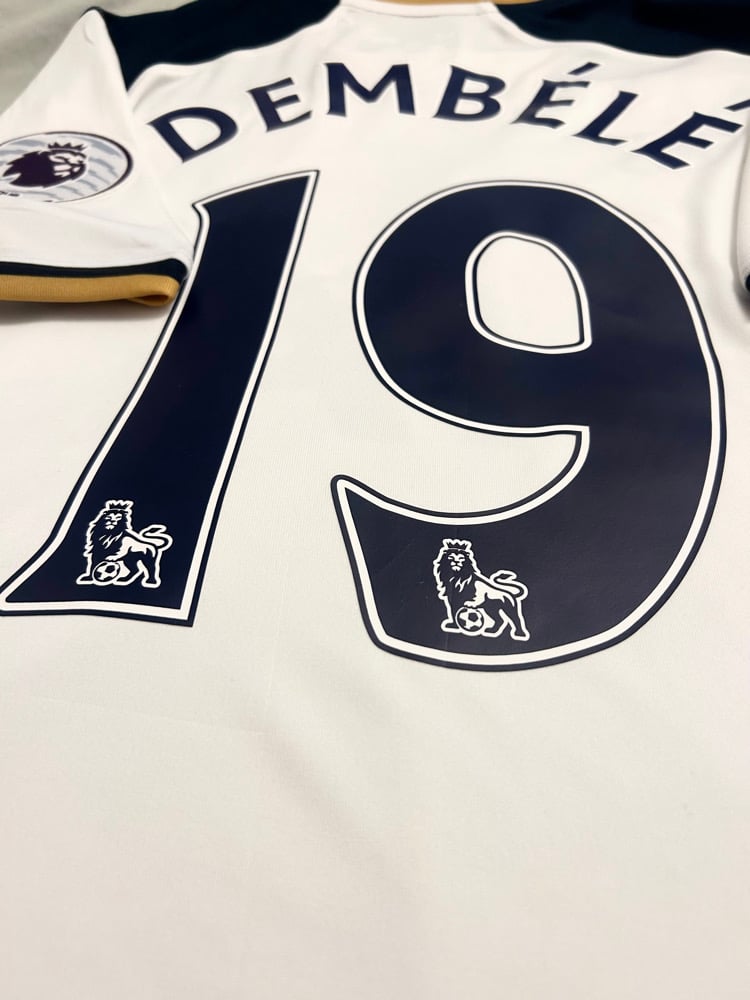Image of Tottenham Hotspur “DEMBÉLÉ 19” 2016/17 Home Shirt + PL patches (L)