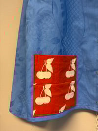 Image 7 of Blue shirt with cherry’s (s)