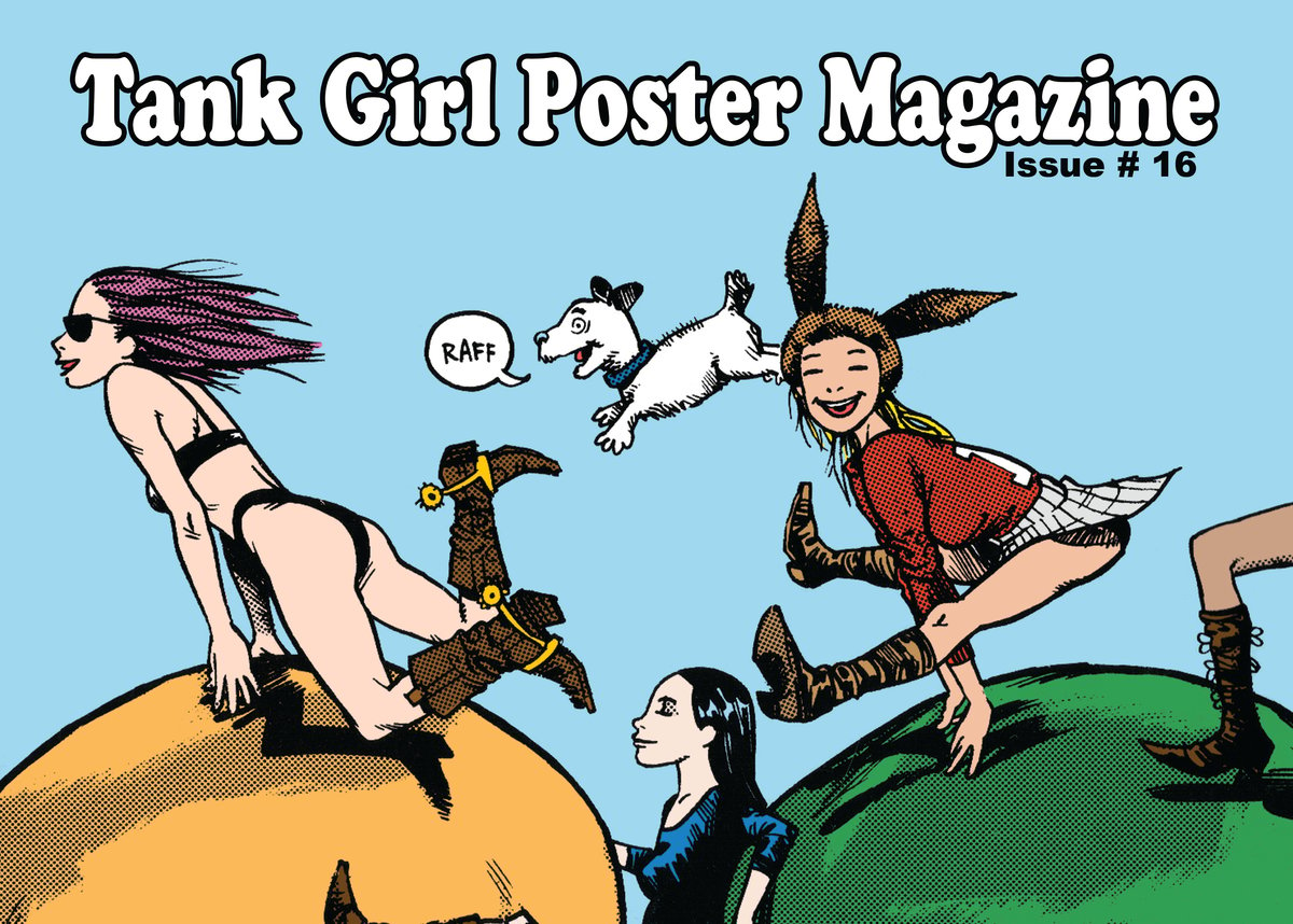 Image of Collector's item - TANK GIRL POSTER MAGAZINE #16 - with bonus badges!
