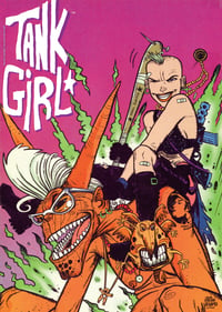 Image 2 of Collector's item - TANK GIRL POSTER MAGAZINE #16 - with bonus badges!