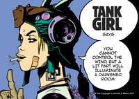 Image 4 of Collector's item - TANK GIRL POSTER MAGAZINE #16 - with bonus badges!