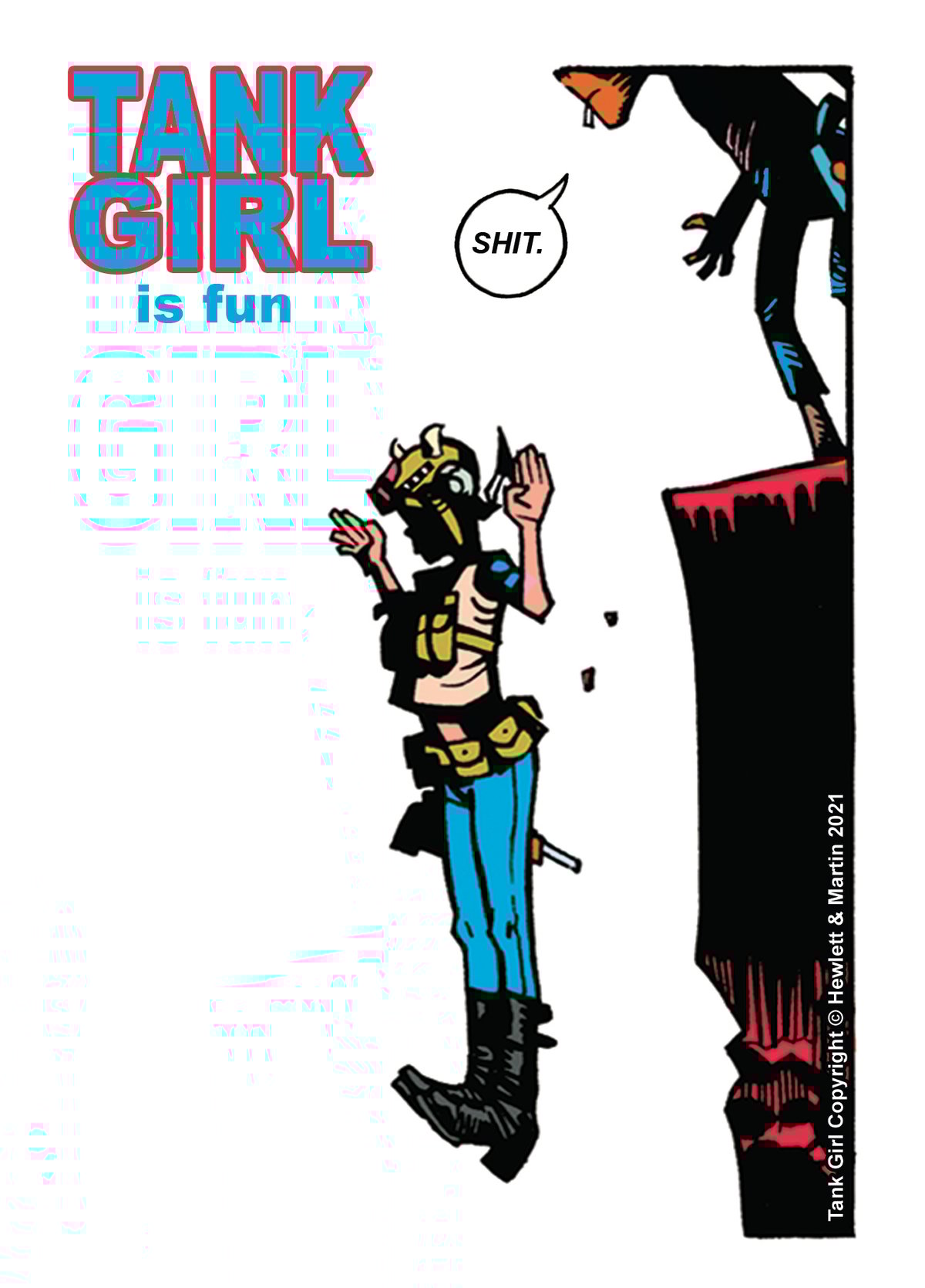 Image of Collector's item - TANK GIRL POSTER MAGAZINE #16 - with bonus badges!