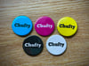 Chufty Badge Collection (5 x 25mm button badges)