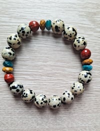 Image 1 of Dalmatian Color Stone Bracelet