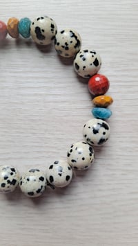 Image 2 of Dalmatian Color Stone Bracelet