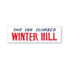 This Car Climbed Winter Hill Bumper Sticker