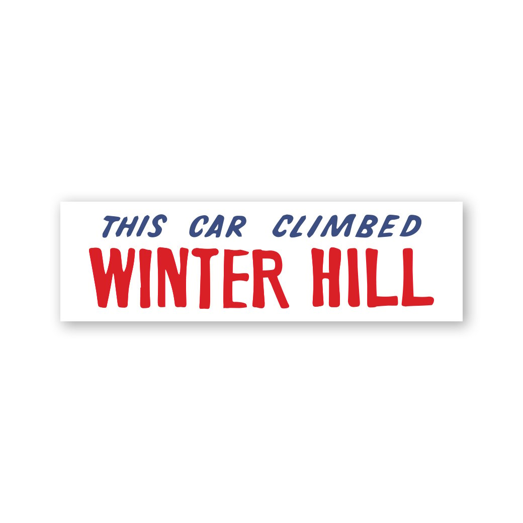 Image of This Car Climbed Winter Hill Bumper Sticker - Free Shipping