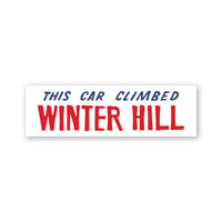 Image 1 of This Car Climbed Winter Hill Bumper Sticker