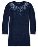 Image 1 of The Children's Place Navy Holiday Sweater Dress