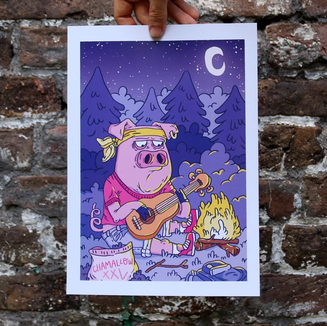 Chamallow night Print