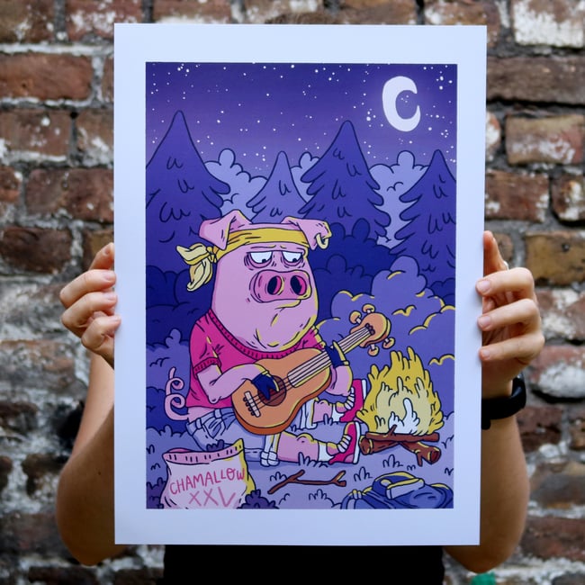 Chamallow night Print