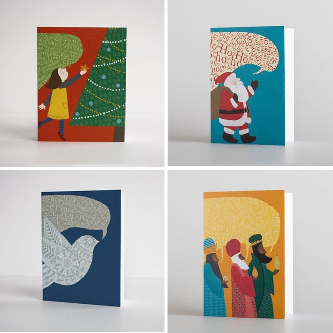 Image of Pack of 8 Mini Christmas Cards 