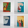 Pack of 8 Mini Christmas Cards 