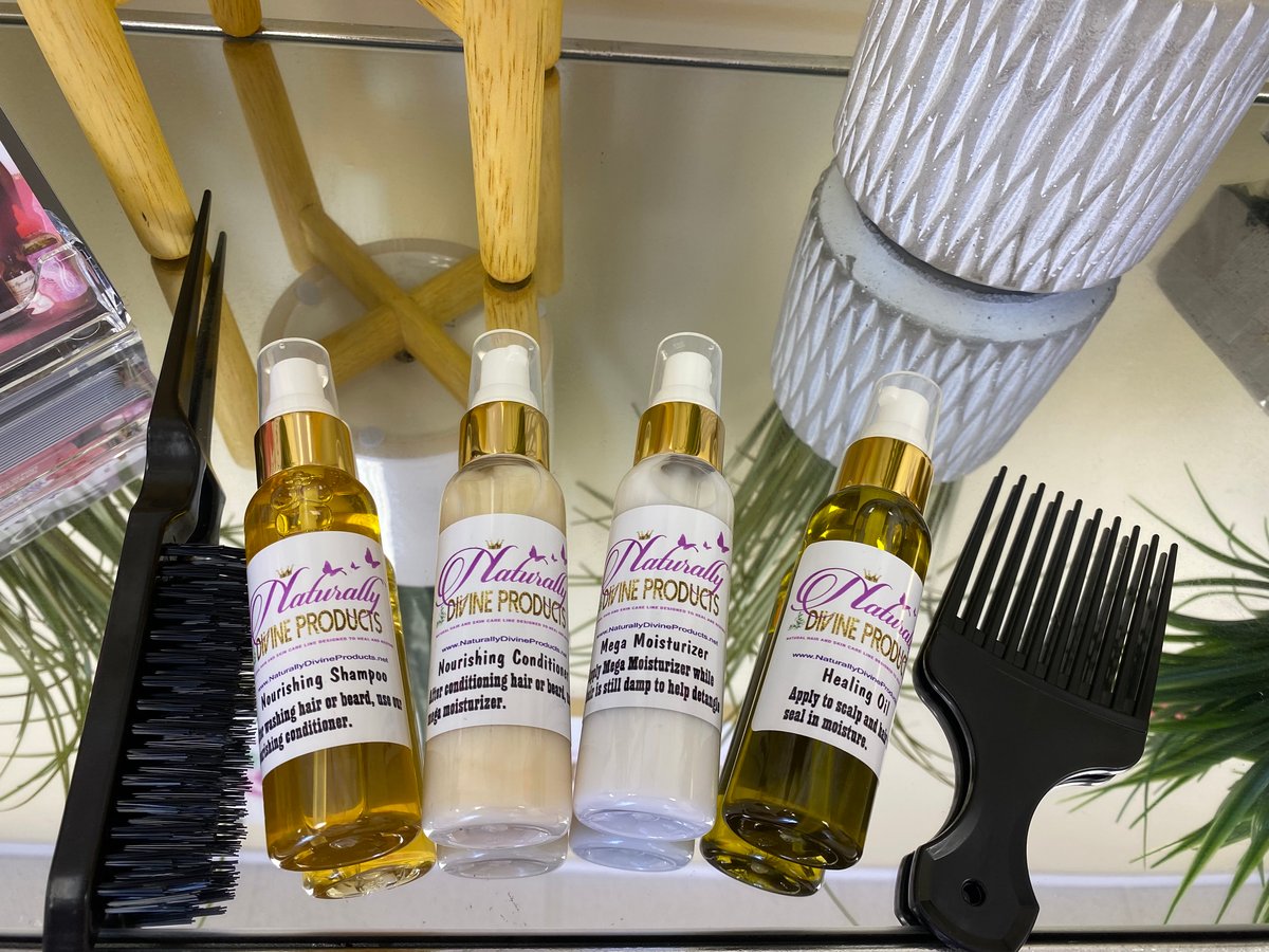 Health & Growth Travel Hair & Beard Kit Naturally Divine Products