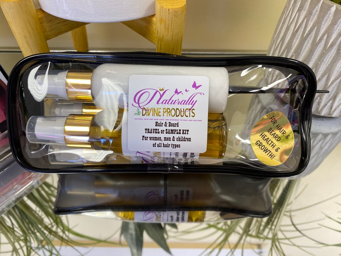 Image of Health & Growth Travel sized Hair Kit /Sample Kit/Beard Kit
