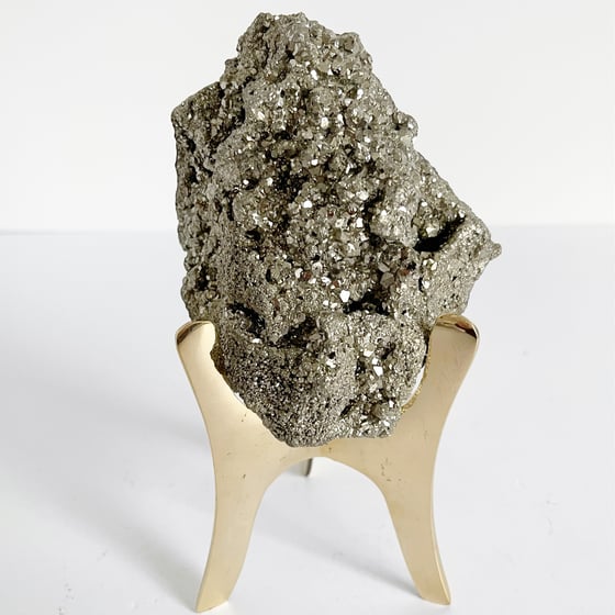 Image of Pyrite no.210 + Brass Stand