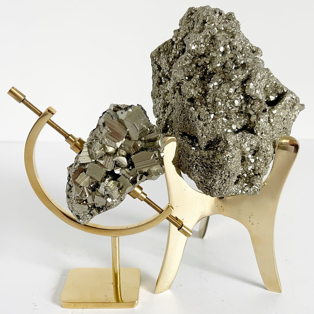 Image of Pyrite no.210 + Brass Stand