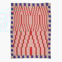 Zohra Knit Blanket Berry by Slowdown Studio