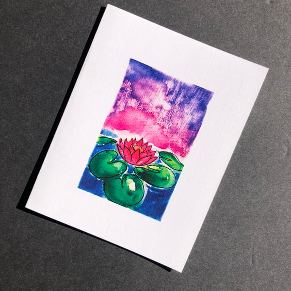 Image of Watercolor Waterlily 2