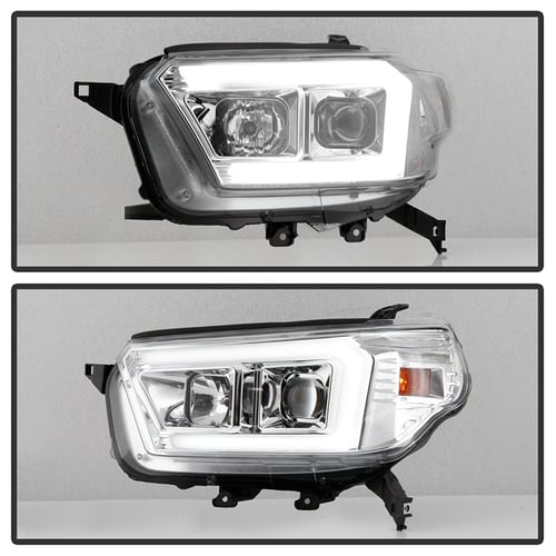 Image of ( Spyder Signature ) Toyota 4Runner 10-13 Projector Headlights - Chrome