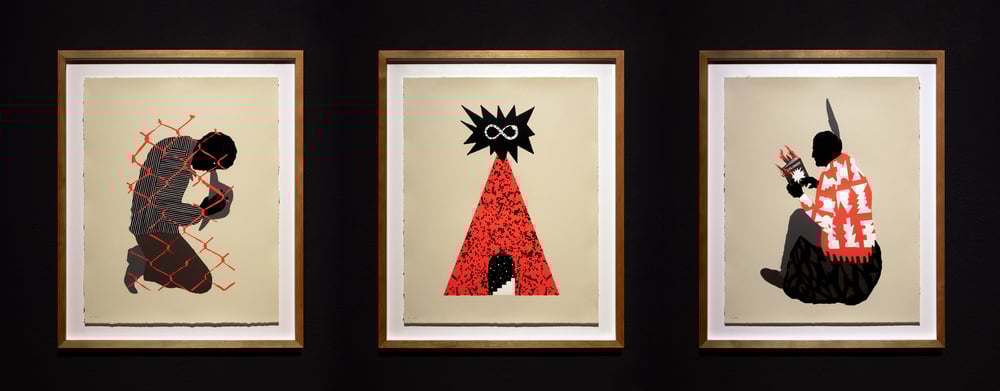 Image of Davey Leavitt (CYRCLE) - Mural Triptych · Silkscreen Edition Set