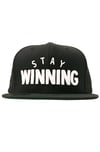 Stay Winning Black/White Snap Back Hat