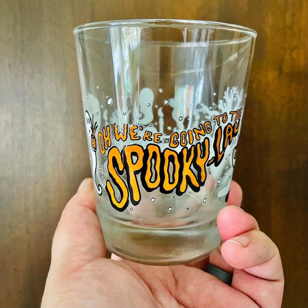 SPOOKY-LAU 15 oz Mai Tai Cocktail Glass in Orange