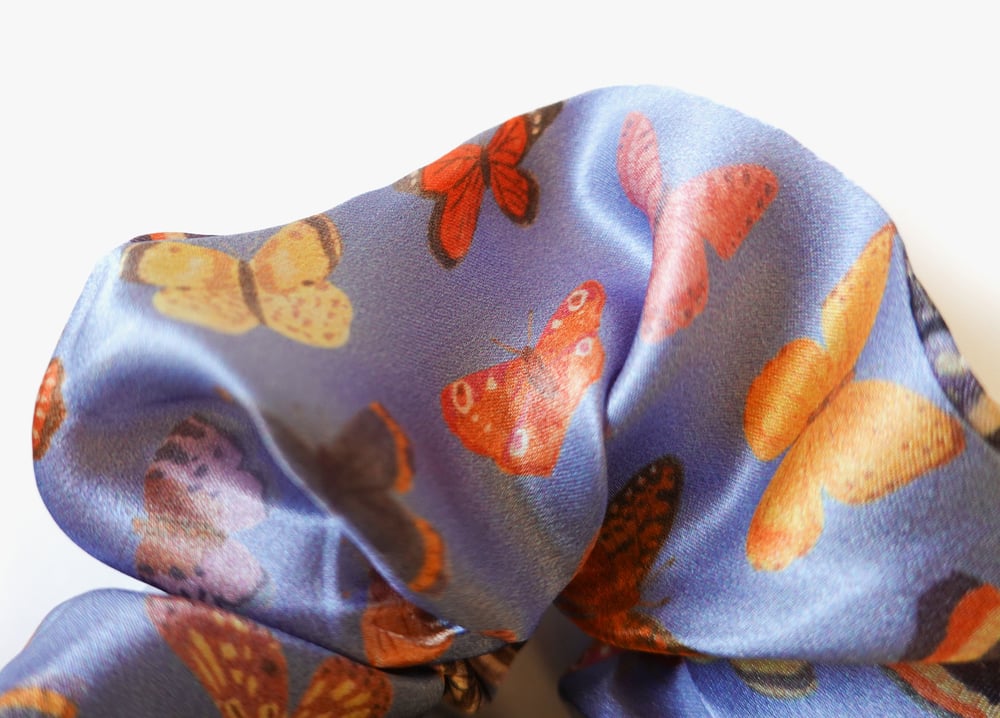 Image of Butterfly Silk Scrunchie