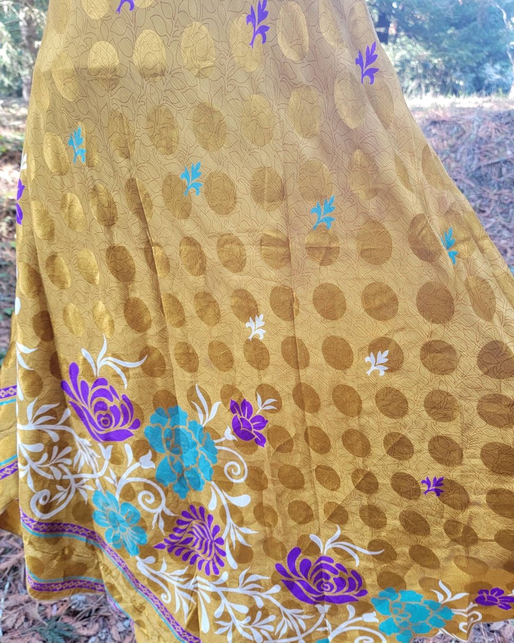 Image of Silk golden dress