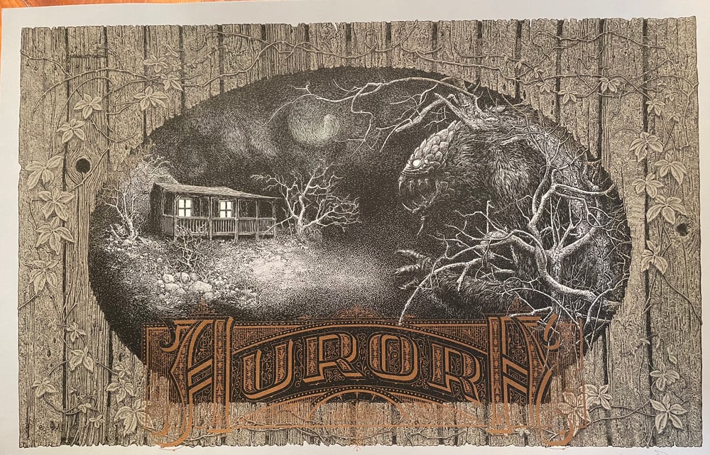 Image of Aurora screen print poster -copper edition-