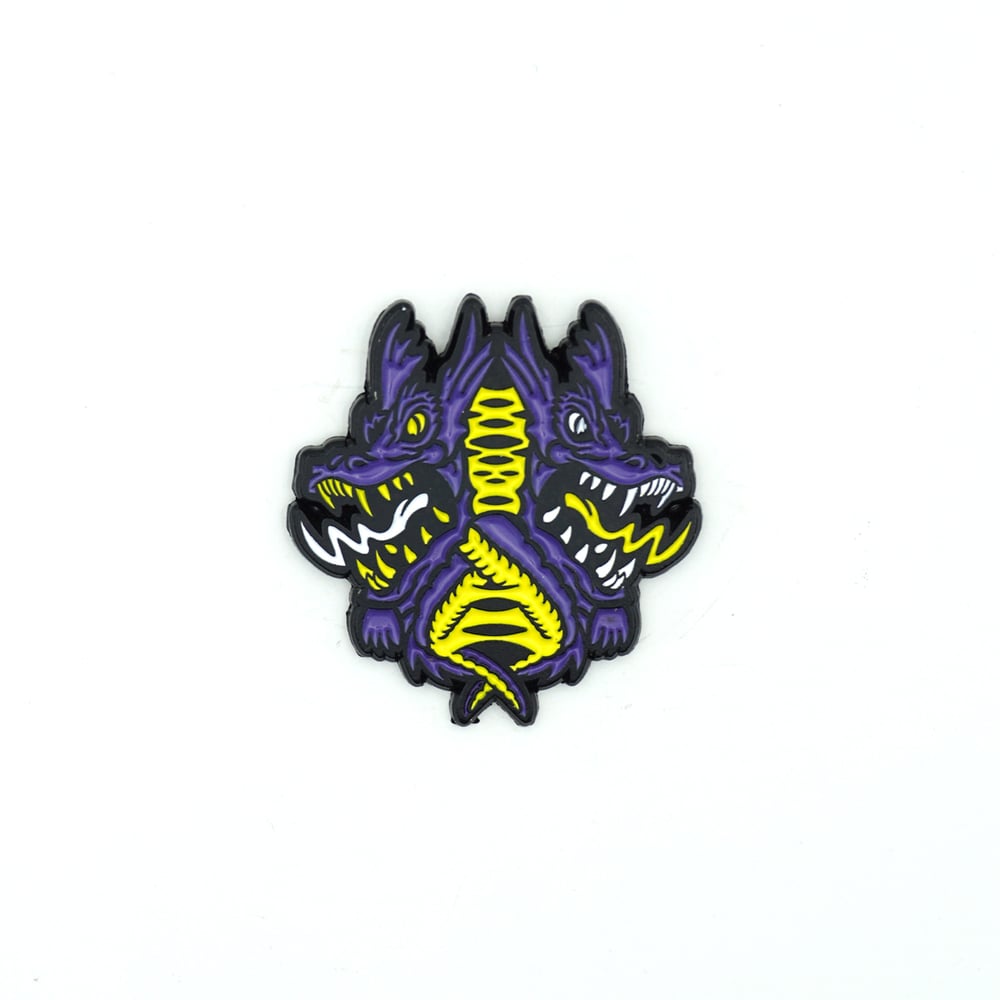 Double Dragon enamel pin