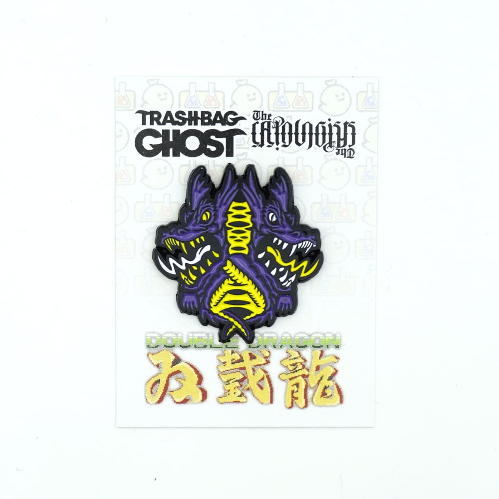 Double Dragon enamel pin