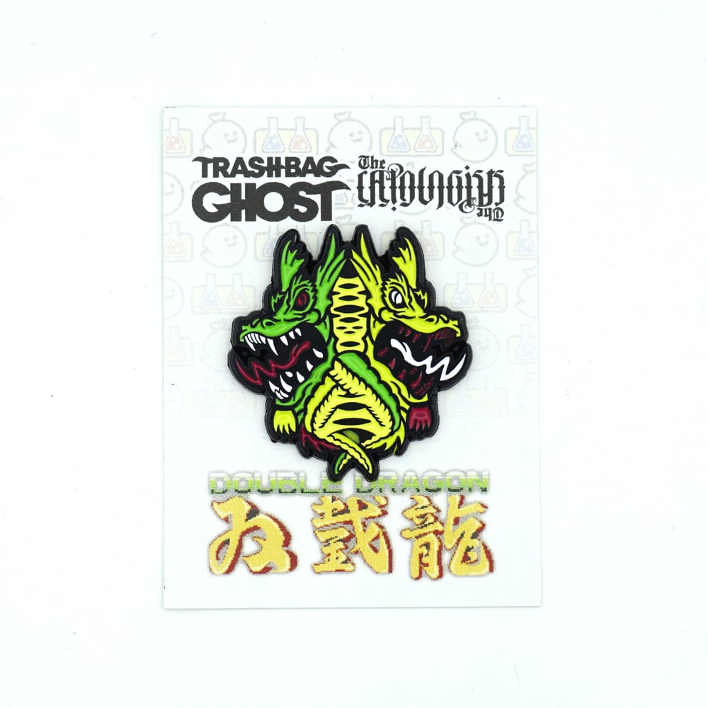 Double Dragon enamel pin