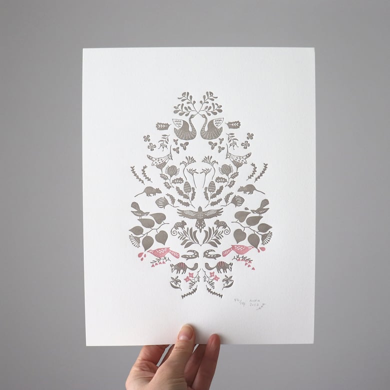 Image of Swan River - Letterpress Print