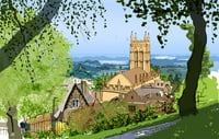 Image of Malvern from the Rose Garden