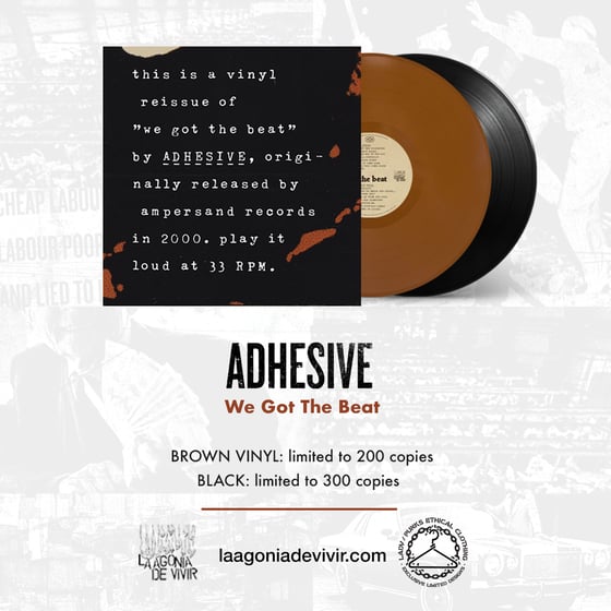 Image of LADV165 - ADHESIVE "we got the beat" LP REISSUE