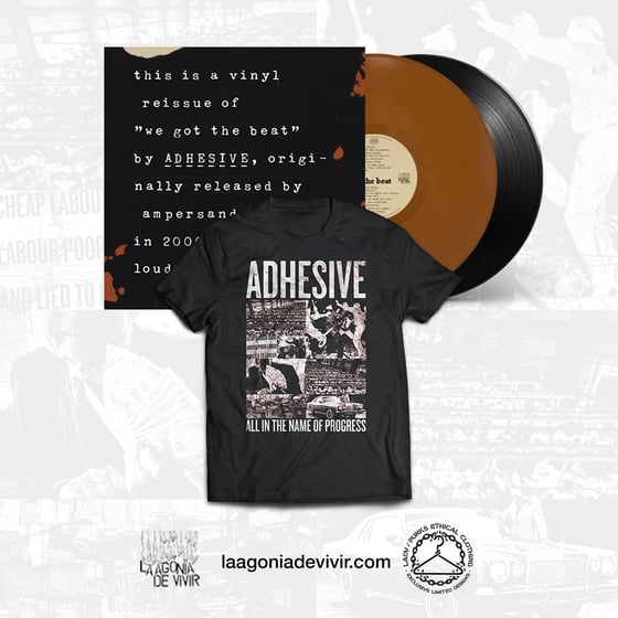 Image of ADHESIVE (we got the beat LP + Tshirt) BUNDLE