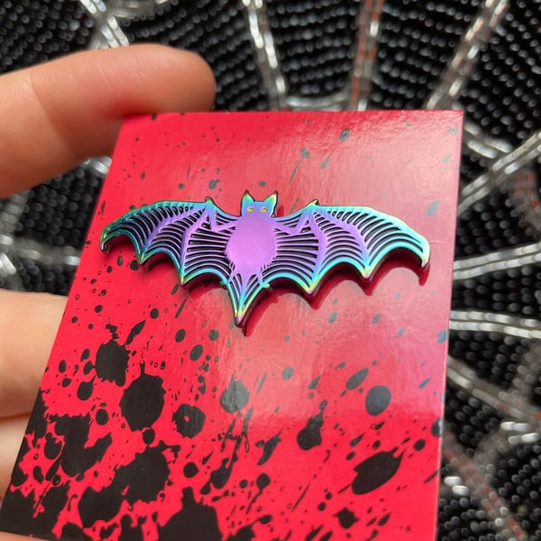 Image of LITTLE BATTY Enamel Pin