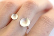 Image of Floating Saucer Ring 1- Made to Order in your size