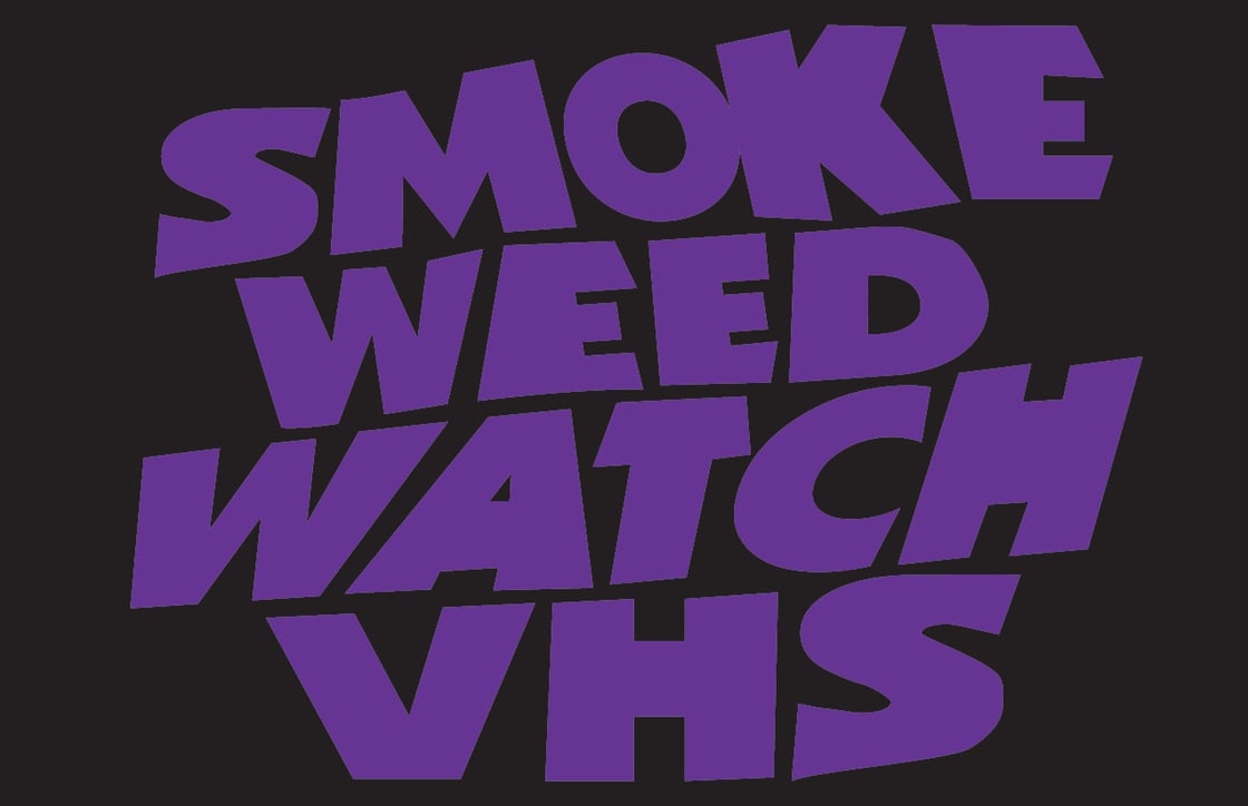 Image of SMOKE WEED WATCH VHS High Quality Vinyl Sticker Decal